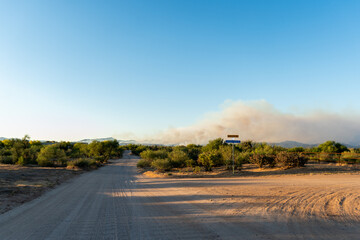 Smoky landscape in phoenix 