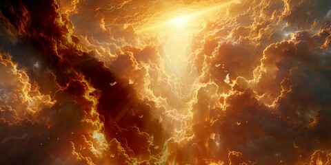 Angelic Choir in Heavenly Light, generative ai