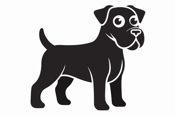 isolated black silhouette of a dog collection, Set of dog silhouette vector. Dogs and puppies in different breed, corgi, golden retriever, poses, sitting, standing, jump