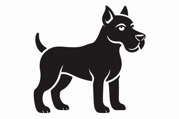 isolated black silhouette of a dog collection, Set of dog silhouette vector. Dogs and puppies in different breed, corgi, golden retriever, poses, sitting, standing, jump