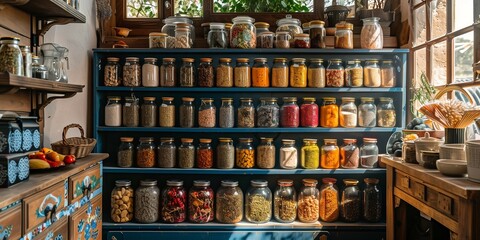 Organic Food and Herbal Tea Collection, generative ai