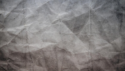 black crumpled paper texture blank dark background with creases