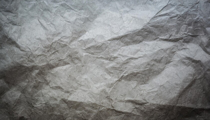 black crumpled paper texture blank dark background with creases
