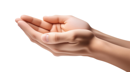 Cupped Hands Reaching Out, Transparent PNG, Graphic Reource