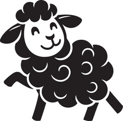 Beautiful funny sheep kids vector design.