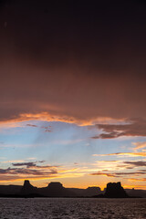 sunset over the sea