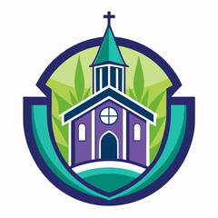 church logo vecrot design 