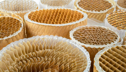 Paper air filter texture