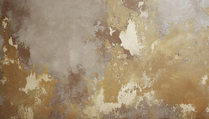 Old weathered concrete wall with peeling paint with different colors on each layer textured background