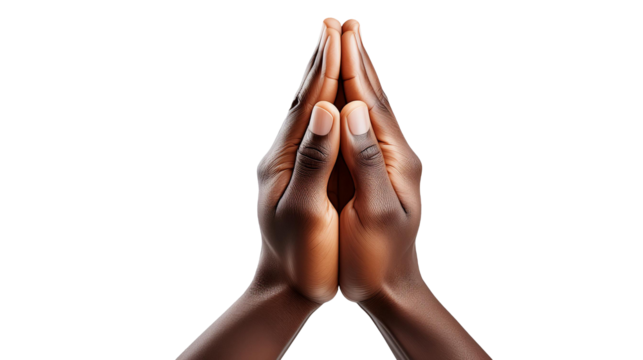 Praying Hands, Black, Transparent PNG, Graphic Reource