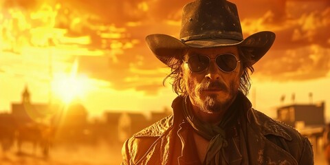 Desert Dust: Wild West Cowboy, generative ai