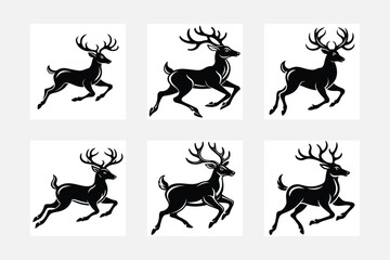 deer silhouette collection