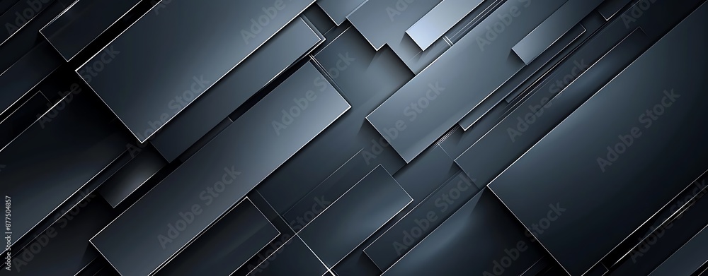 Poster design a modern, tech-inspired background with sleek, angular shapes and a futuristic color scheme, 