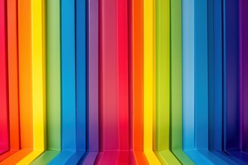 Vibrant Vertical Rainbow Background Wallpaper