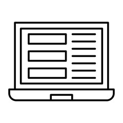 Content Marketing Vector Line Icons