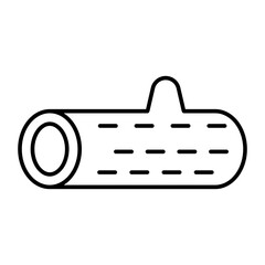 Log Vector Line Icon
