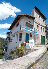 A typical cozy area in the town of Guapulo, Ecuador. This town is near by the capital Quito. Taken on a sunny morning.