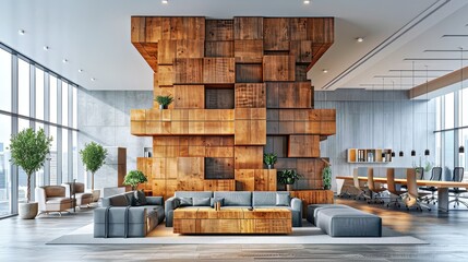 Tower of Business Stability - Modern Office Minimalism