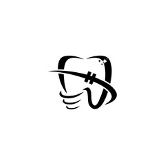 Dental silhouette design vector eps