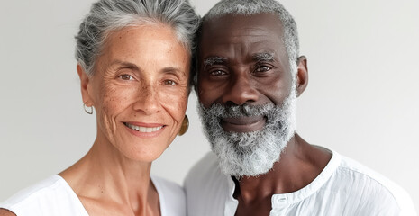  Interracial Love, Elderly Couple