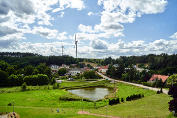 rural landscape in the Kamionki Valley Landscape Park