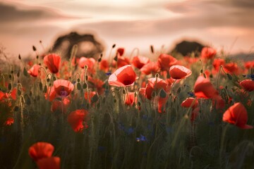poppies in the field