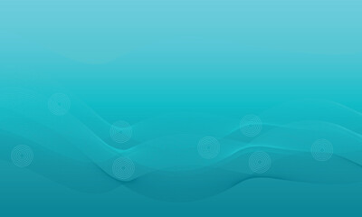 Elegant circle wavy technology clean simple cyan color web banner background design