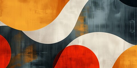 Modern abstract iPhone wallpaper featuring a dynamic blend of warm orange and cool gray tones for a visually striking background.
