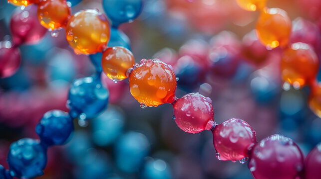 Colourful background showing the essence of diversity, equity. DNA 