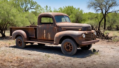 Old abandoned truck