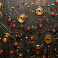 Steampunk Circuit Board
