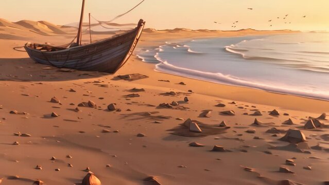 sunset in the beach