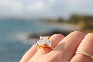 Proposal engagement ring bliss