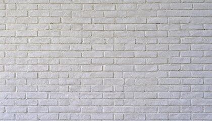 Detail of a white brick wall texture