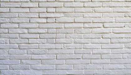 Detail of a white brick wall texture