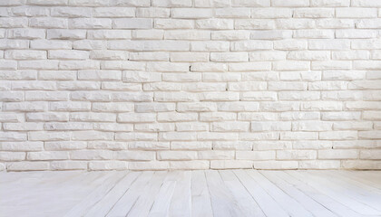 Detail of a white brick wall texture