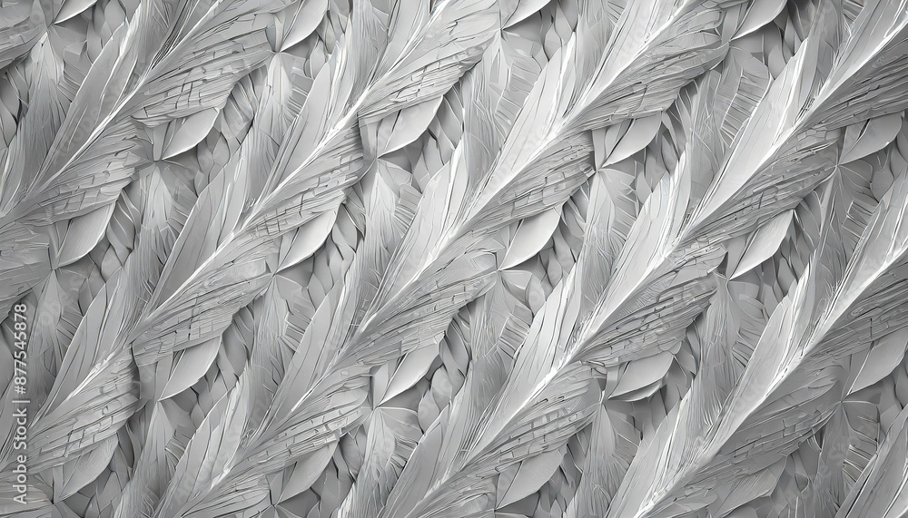 Aufkleber white grey pattern with repeating flat shapes similar to weaving.