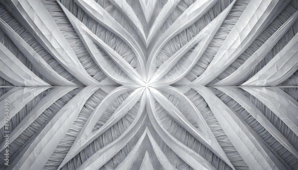 Aufkleber white grey pattern with repeating flat shapes similar to weaving.