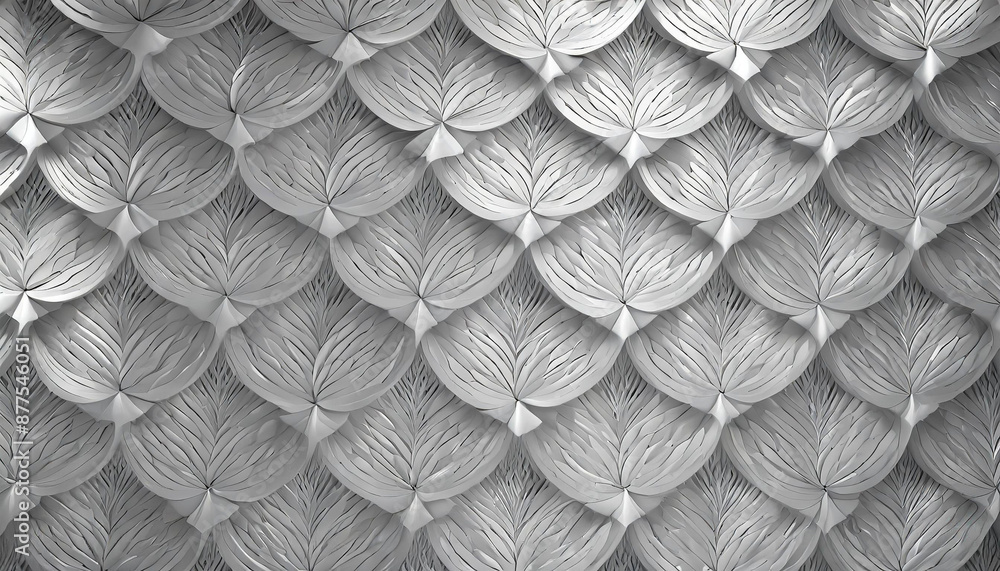 Aufkleber white grey pattern with repeating flat shapes similar to weaving.