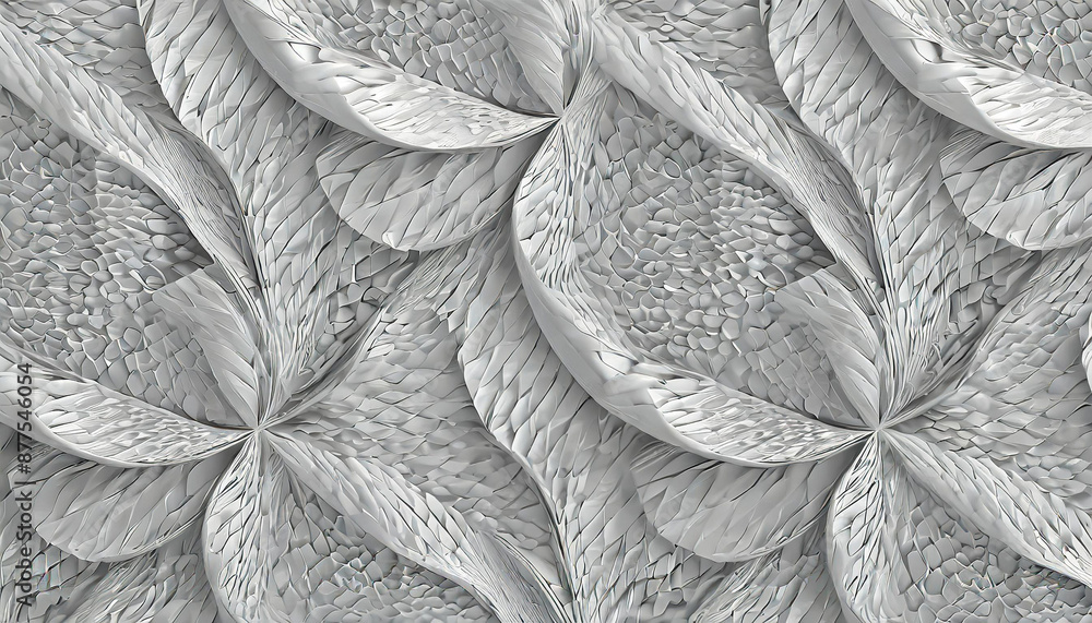 Aufkleber white grey pattern with repeating flat shapes similar to weaving.