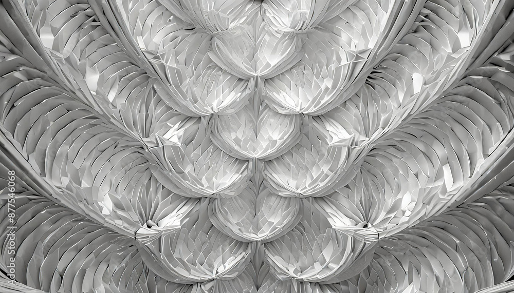 Aufkleber white grey pattern with repeating flat shapes similar to weaving.