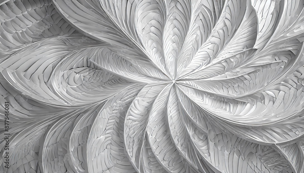 Aufkleber white grey pattern with repeating flat shapes similar to weaving.