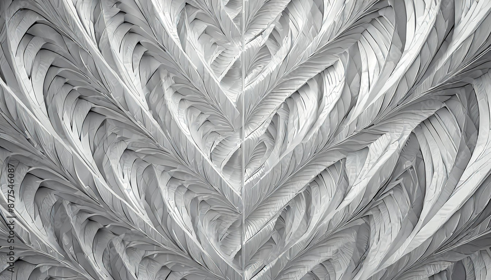 Aufkleber white grey pattern with repeating flat shapes similar to weaving.