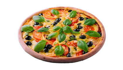 pizza isolated on a transparent background