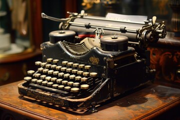 A nostalgic image of a vintage typewriter 