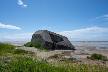 Historic Echoes: WWII German Bunker on the Dunes of Mont Saint Frieux