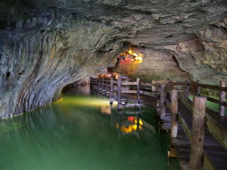 Natural Cave Near the Lake of the Ozarks in MO