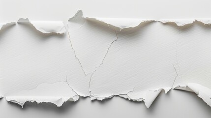 Torn paper on white background with space for design