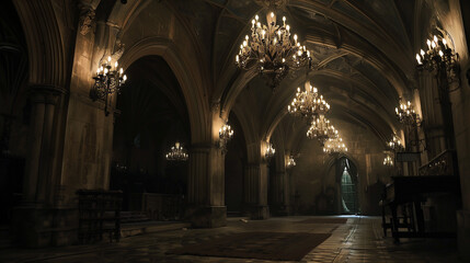 Fototapeta premium Interior of the Cathedral of Saint Mary of the See in Prague