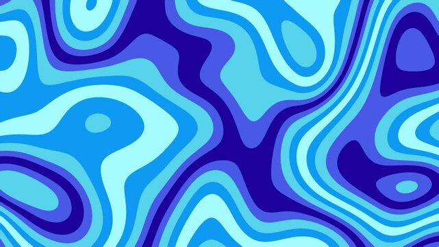 Retro Wave Background Loop 4K 15secs / Cold Colors